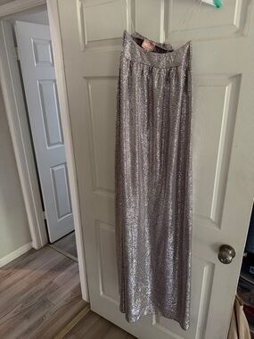 Show Me Your Mumu spaghetti strap Metallic Maxi Dress